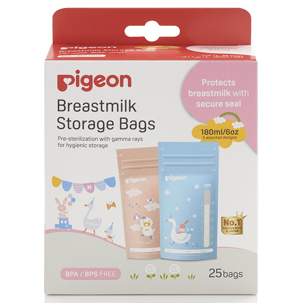 Pigeon - Breast Milk Storage Bags 180ml 25 Bags