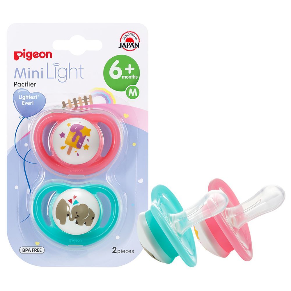 Pigeon - Mini Light Pacifier Twin Girl (M)