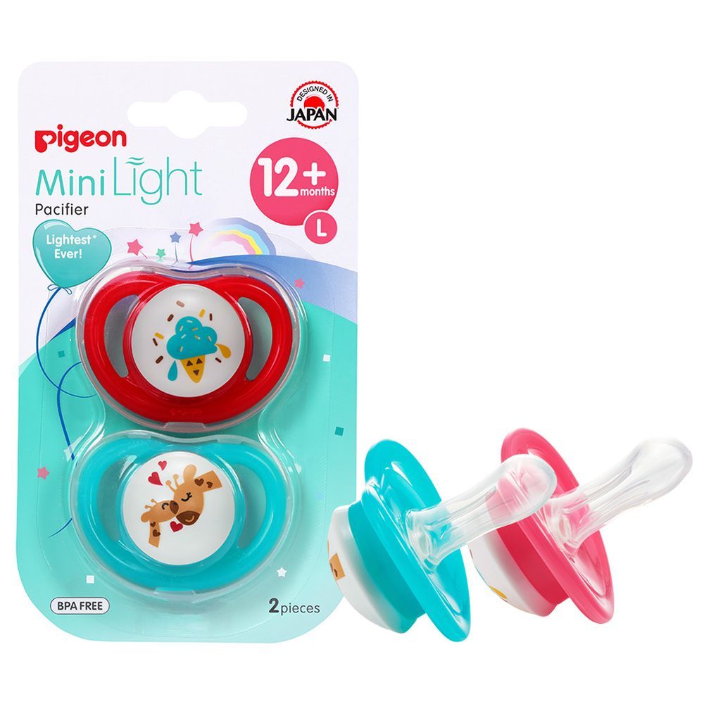 Pigeon - Mini Light Pacifier Twin Girl (L)