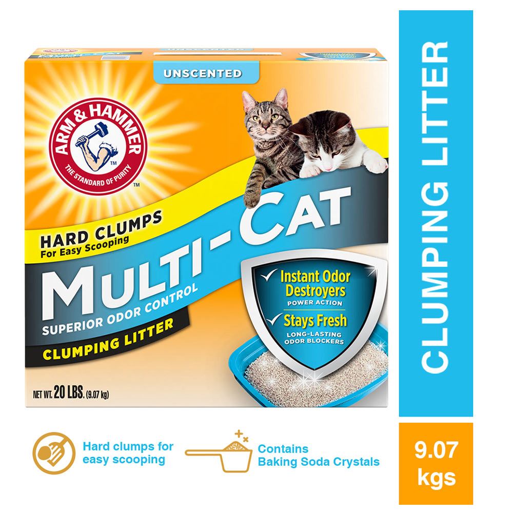 Arm & Hammer Unscented Multi-Cat Clumping Litter 9.07g