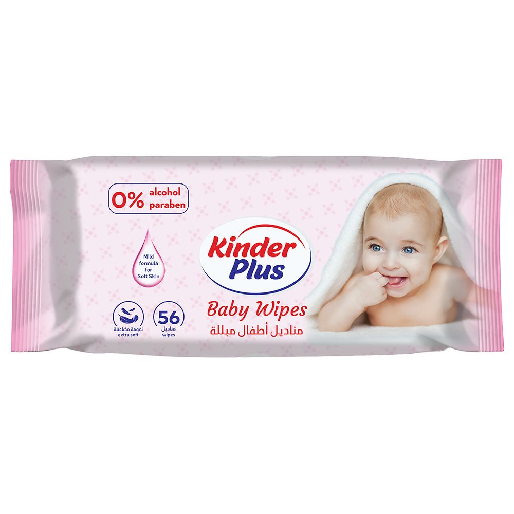 Kinder Plus - Baby Wipes 56 Sheets