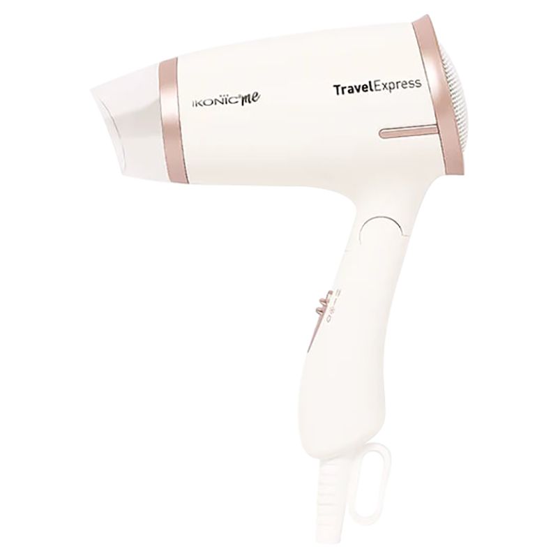 Ikonic - Travel Express Hair Dryer - White & Rose Gold