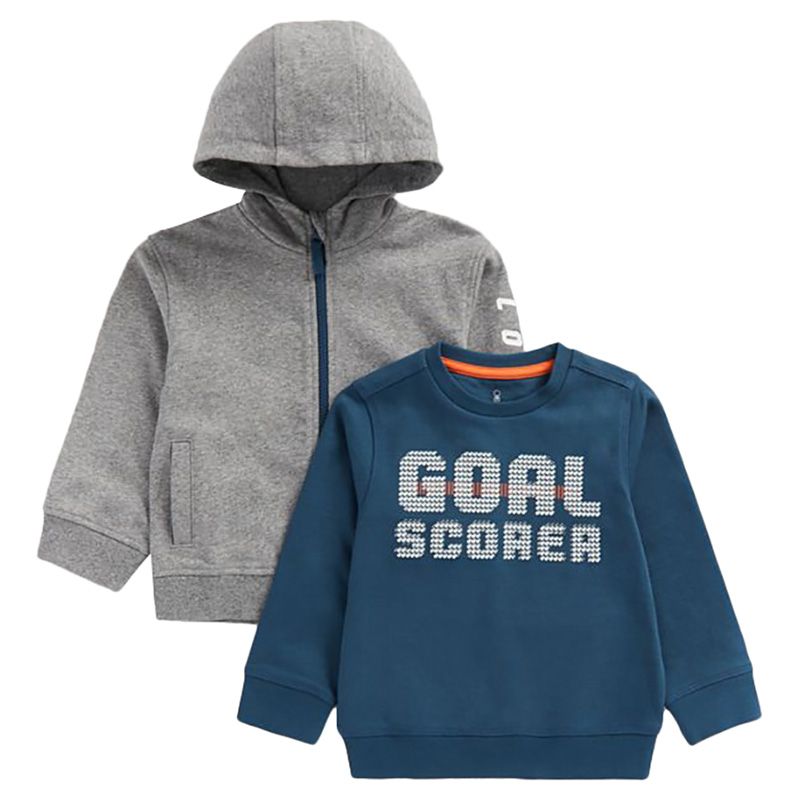 Mothercare - Boys Sweat Top & Zip-Up Hoody Set