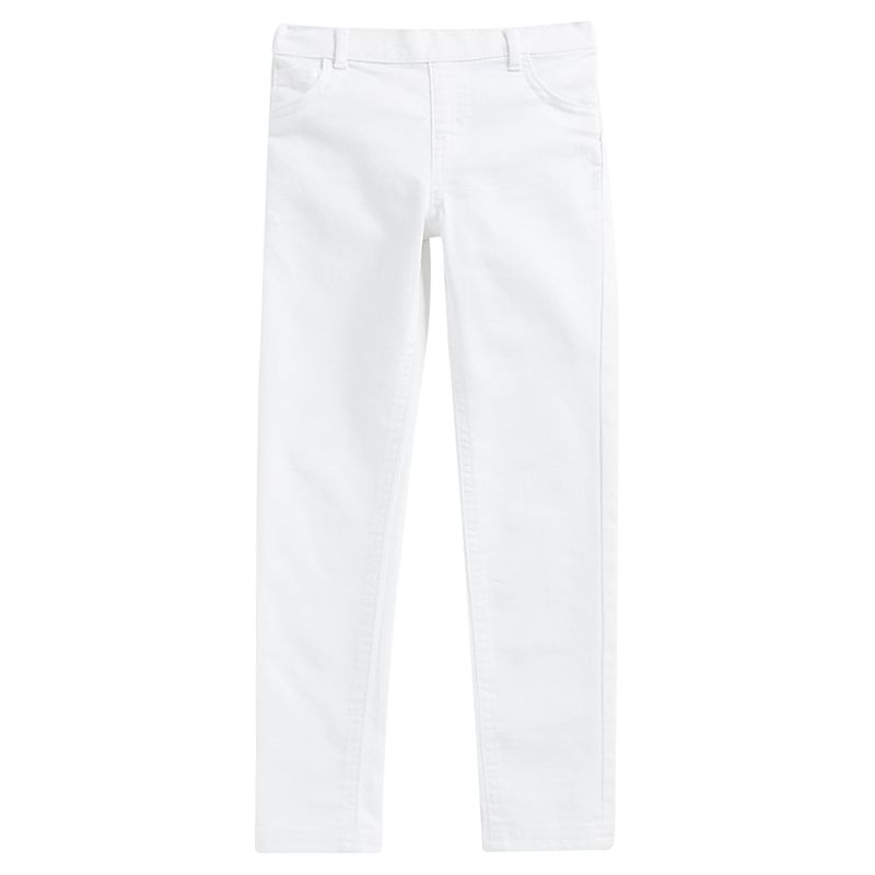 Mothercare - Girls Solid Jeggings - White