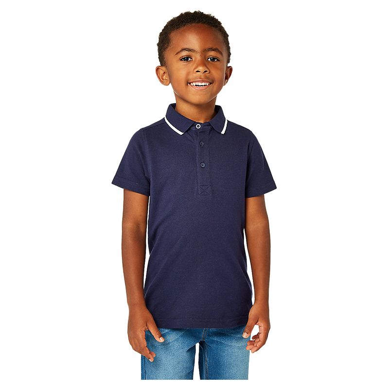 Mothercare - Boys Polo Shirt - Navy Blue