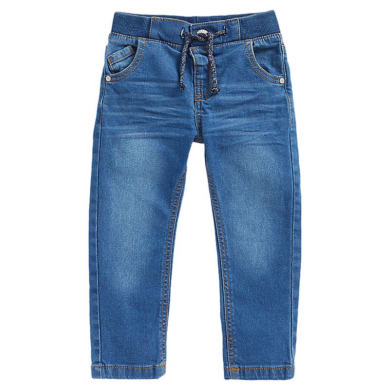 Mothercare - Mid-Wash Rib-Waist Jeans - Denim