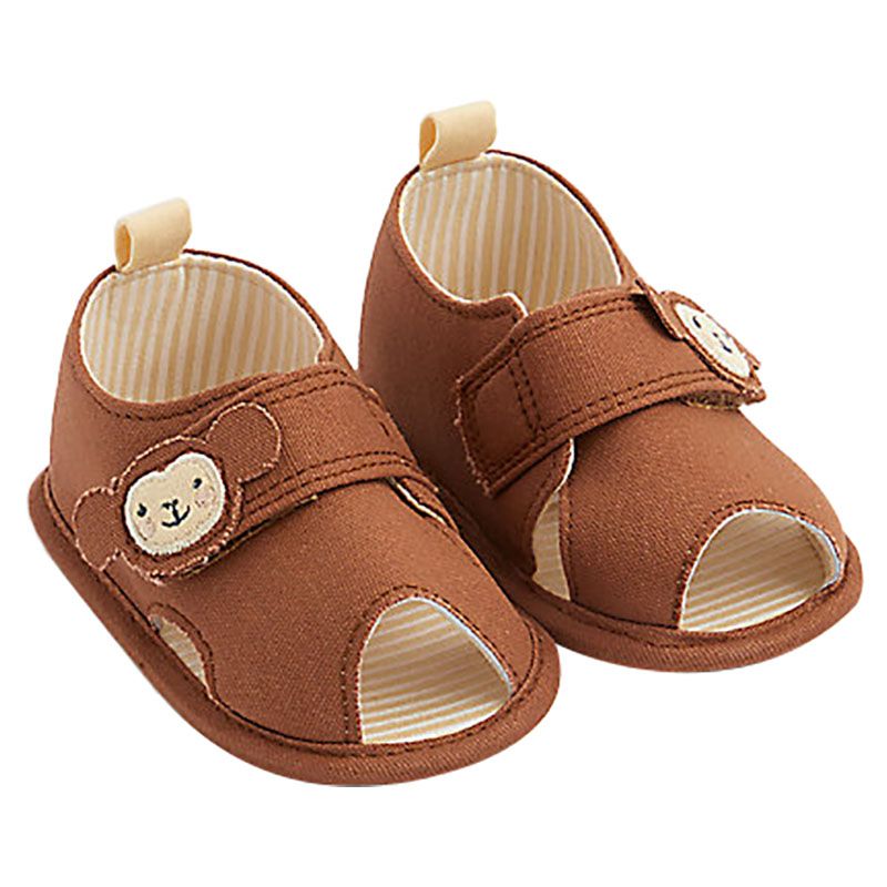 Mothercare - Monkey Pram Sandals - Brown