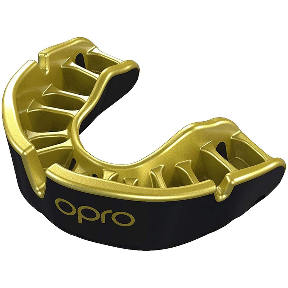 Opro - Self-Fit Gold Adult Mouthguard - Black and Gold