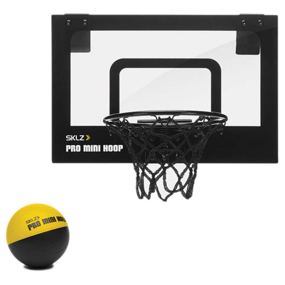 Pro Mini Hoop Micro - Compact Pro-Grade Backboard, Break-Away Steel Rim And Foam Ball