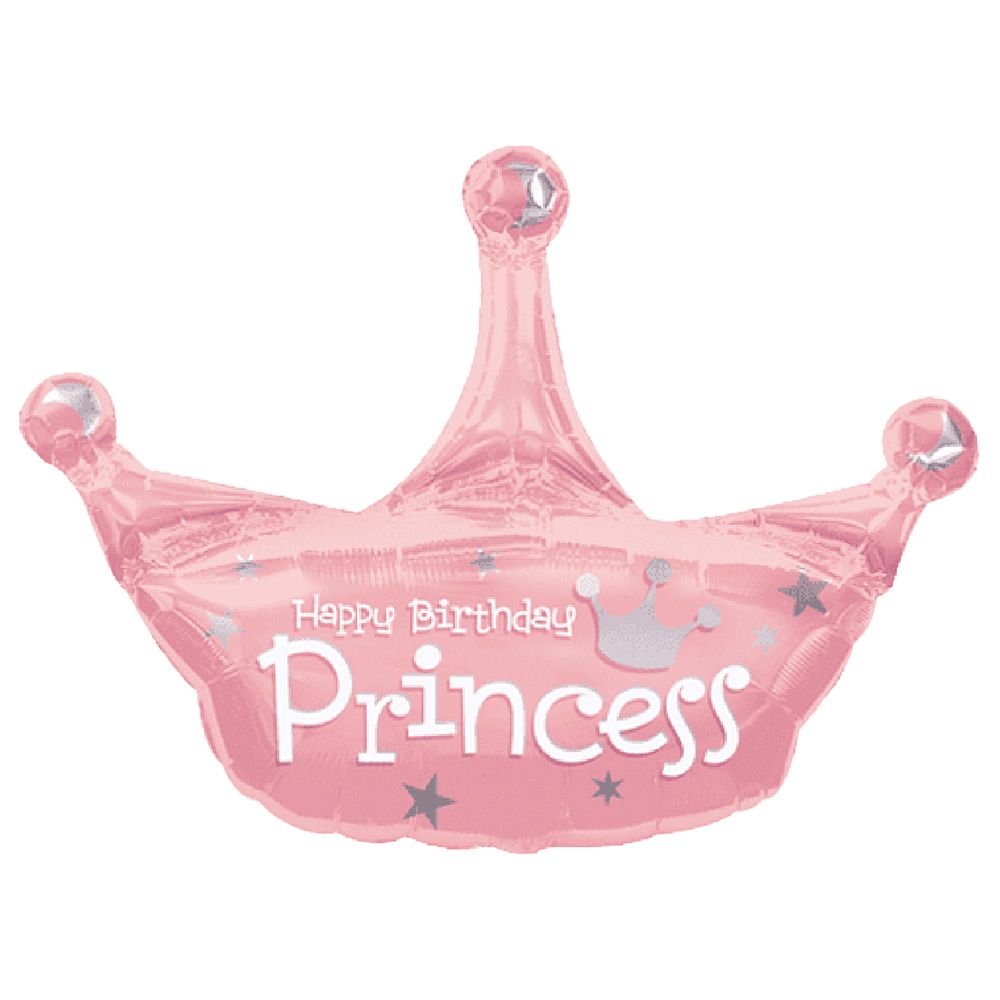 اناغرام - بالون فويل لعيد ميلاد - تاج - Princess - 25×34 إنش