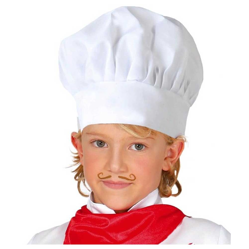 Fiestas Guirca - Fabric Chef's Hat Children - White