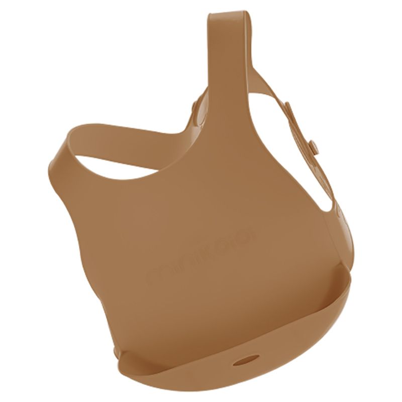 Minikoioi - Silicone Flexi Bib - Woody Brown