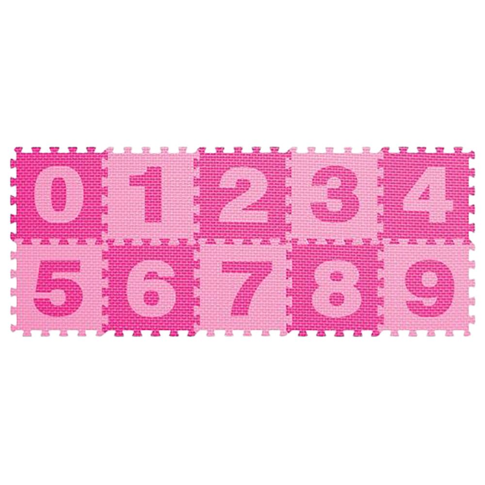 Power Joy - Puzzle Mat Number 32x32cm 10pcs - Pink