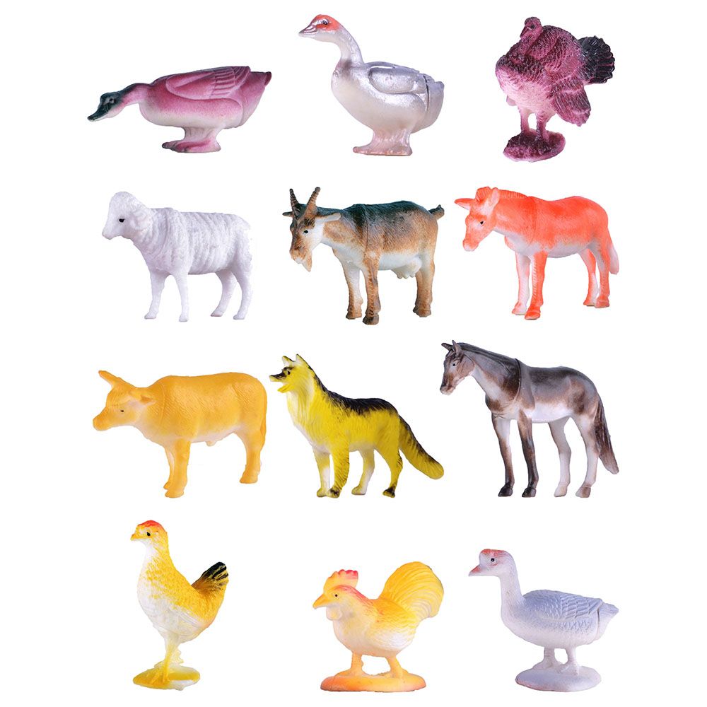 Power Joy - Figurine - Farm Animal - 4-Inch - 6pcs - Style may vary