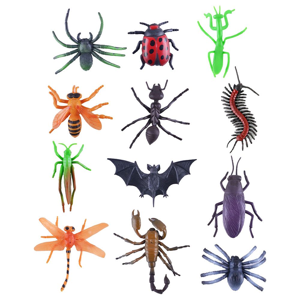 Power Joy - Figurine - Insects - 4-Inch - 6pcs - Style may vary