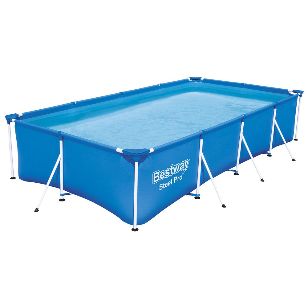 Bestway - Steel Pro Rectangular Pool Set 400x211x81cm - Blue