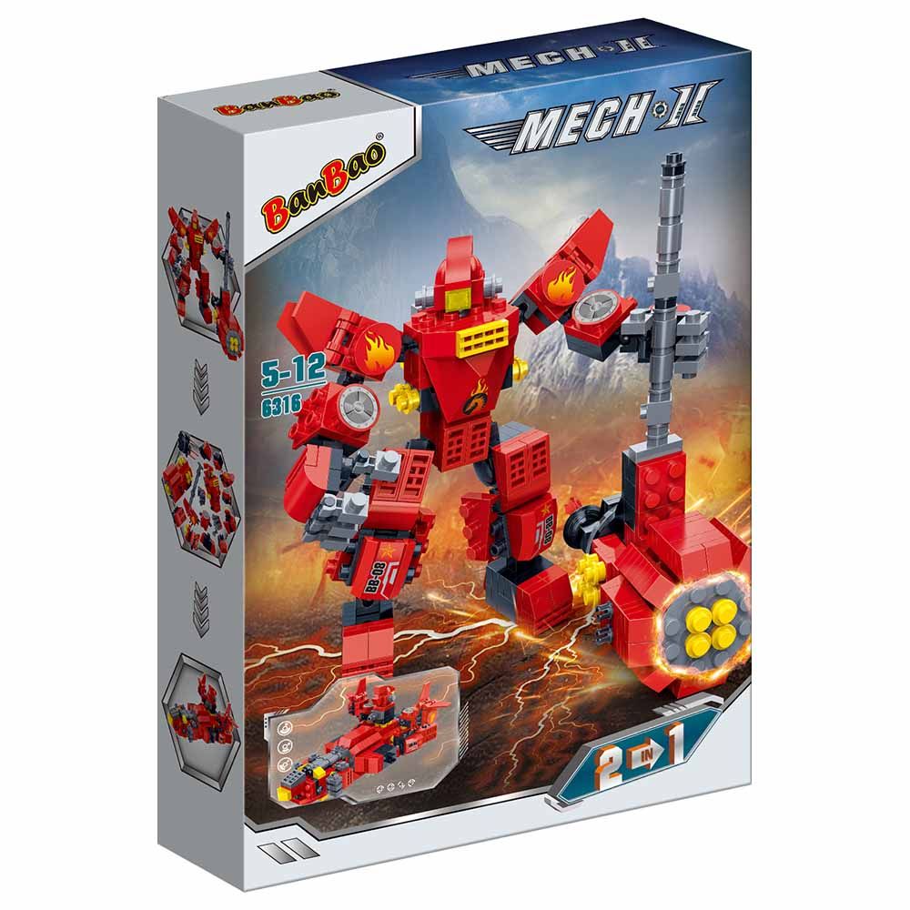 Banbao - 2-in-1 Mech II Building Set 351pcs