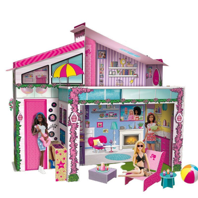 Lisciani - Barbie Summer Villa with Doll