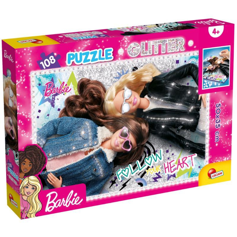 Lisciani - Barbie Glitter Puzzle Best Day Ever - 108pcs