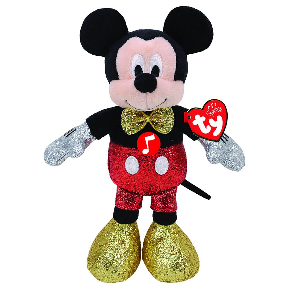 TY - Disney Mickey w/ Sound - Medium - Sparkle Red