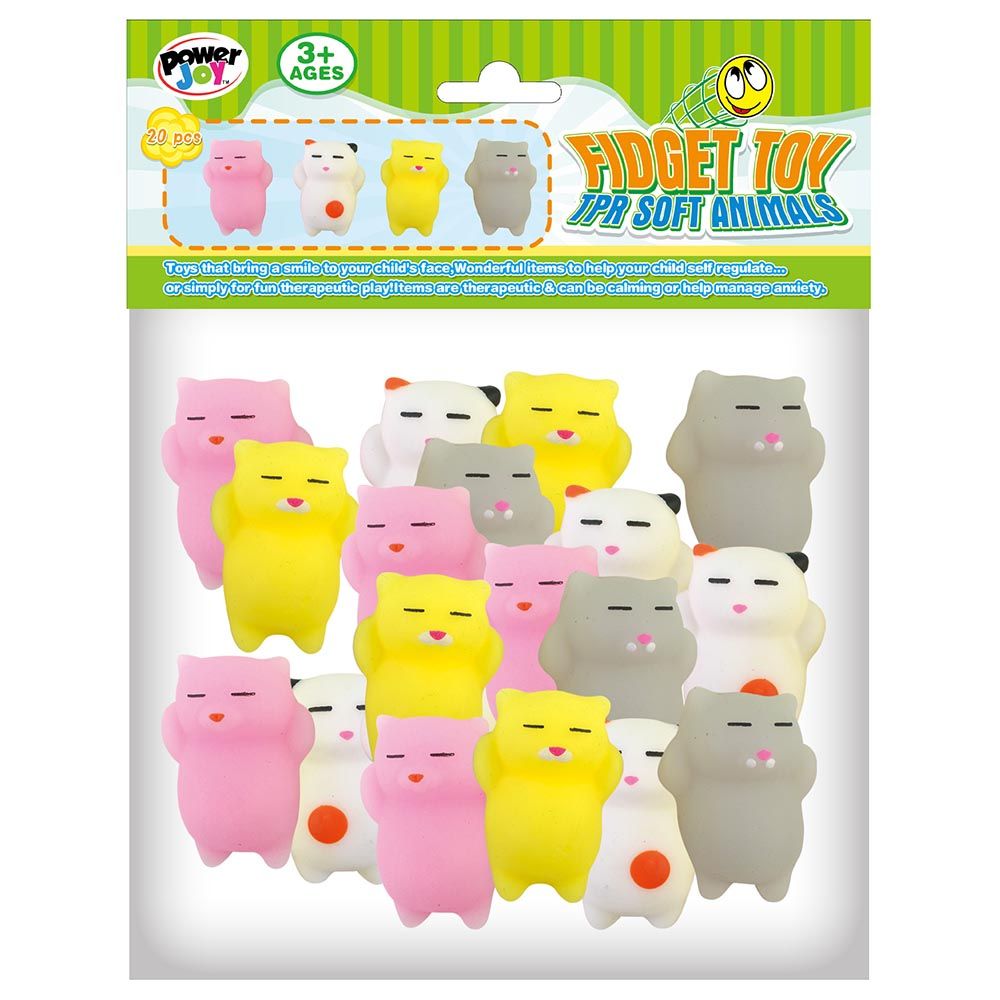 Power Joy - Fidget Toy Squishy Animals - 20 pcs