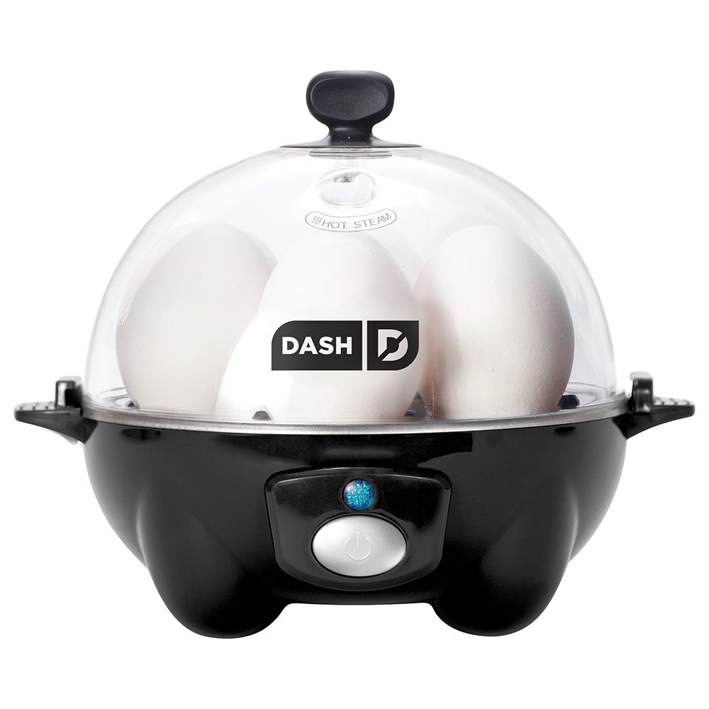 Dash Rapid Egg Cooker: 6 Egg Capacity Electric Cooker-Black