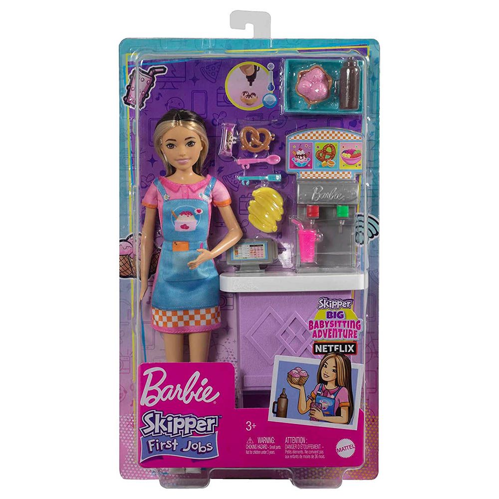 Mattel - Barbie Toys Skipper Doll & Snack Bar Playset