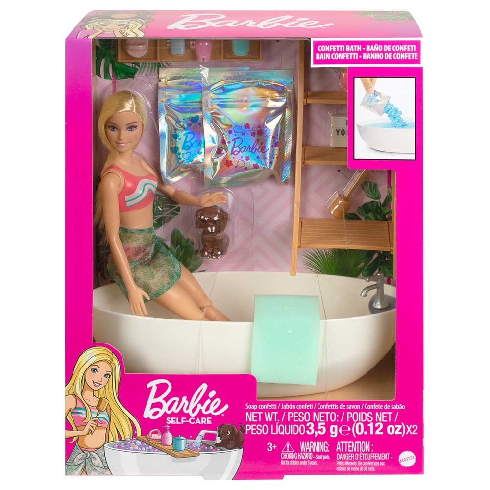 Mattel - Barbie Soap Confetti Bath Playset