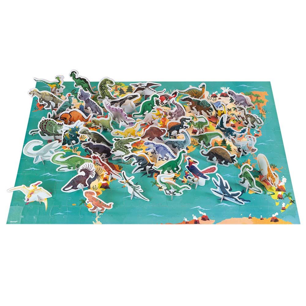 Janod - Puzzle Educational Dinosaur 200pcs