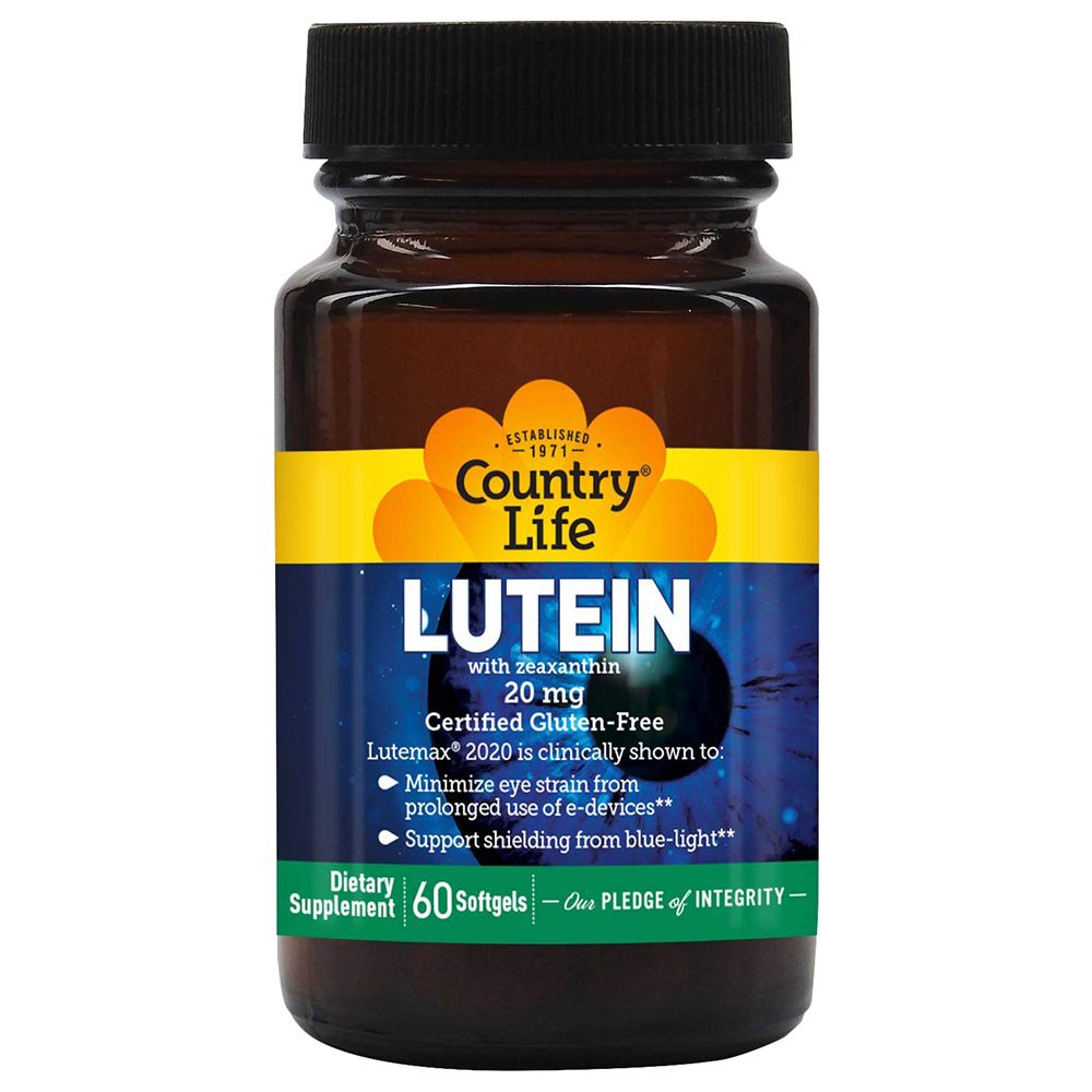 Country Life - Lutein 20mg Softgel 60's