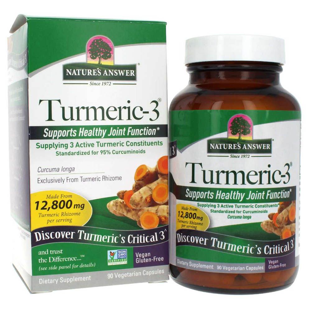 Nature's Answer - Turmeric-3 5000mg Vegetarian Capsules 90's