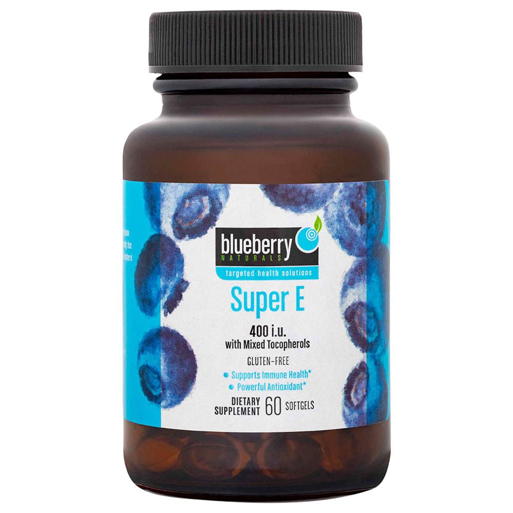 Blueberry Naturals Super E 400IU Softgels 60 s