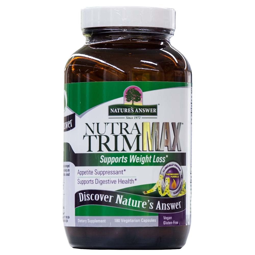 Nature's Answer - Nutra Trim Max Vegetarian Capsules 180's