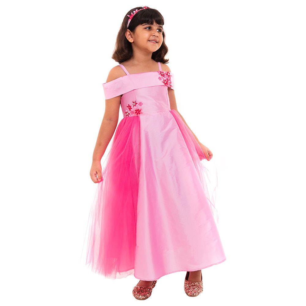 A Little Fable - Luna Party Gown - Pink