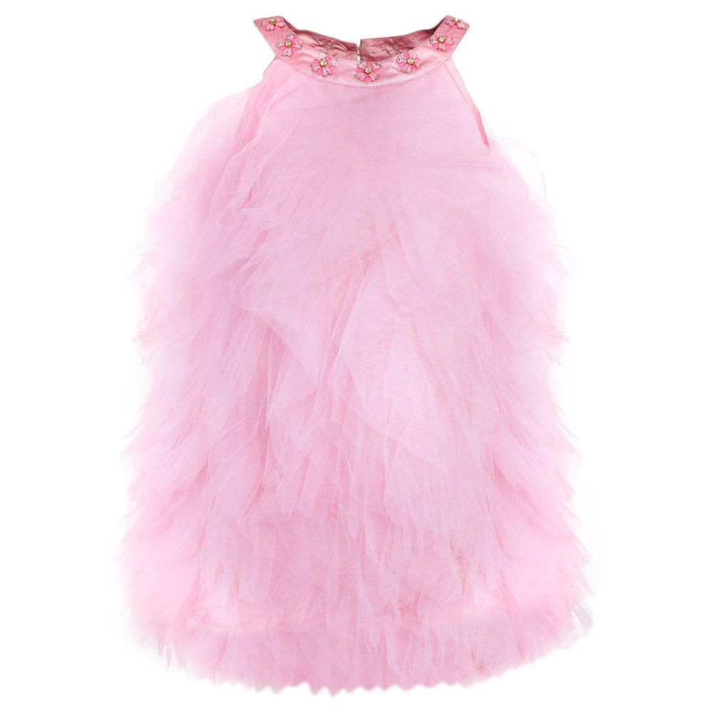 A Little Fable - Waterfall Dress - Baby Pink