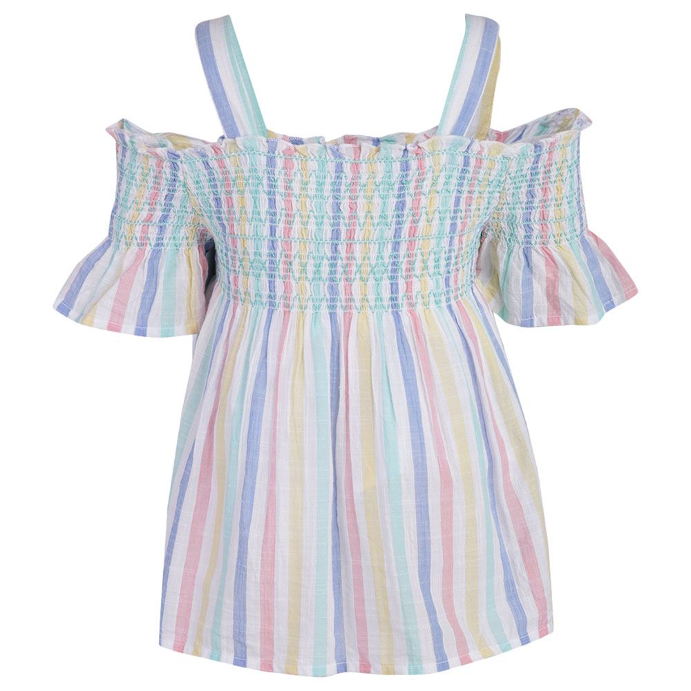 A Little Fable - Rainbow Stripe Top