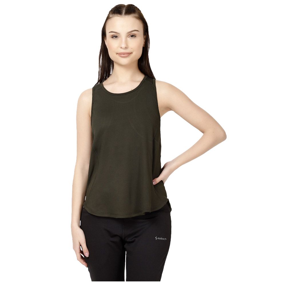 Studioactiv - Smart Racerback Tee - Olive