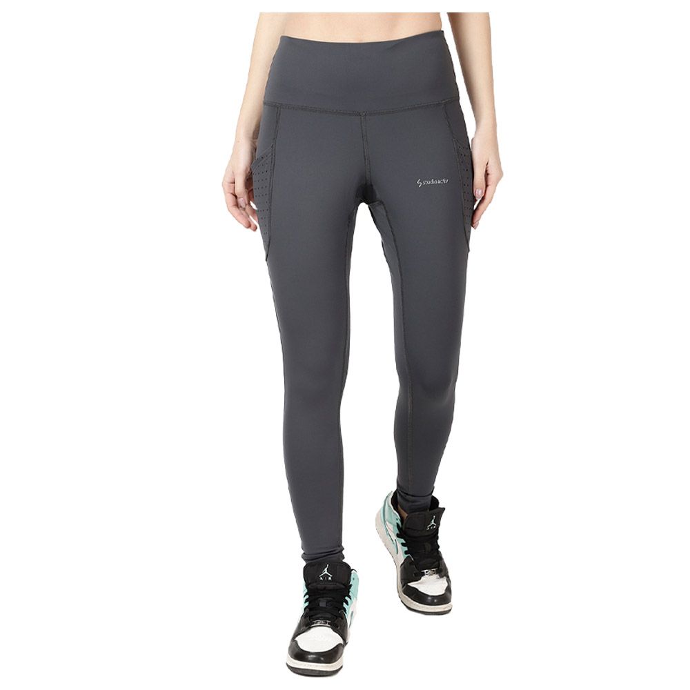 Studioactiv - Laser Cut Pace Leggings - Grey