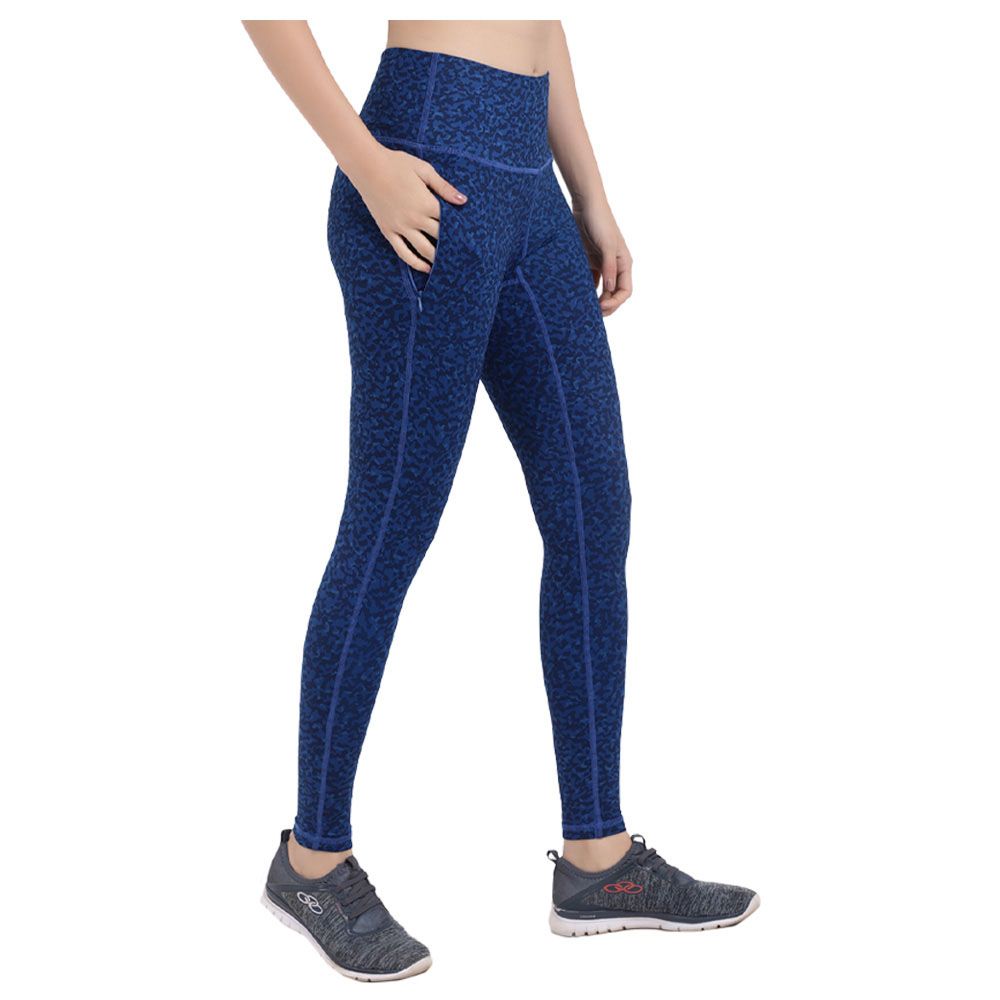 Studioactiv - Printed Power Fashion Leggings - Royal Blue