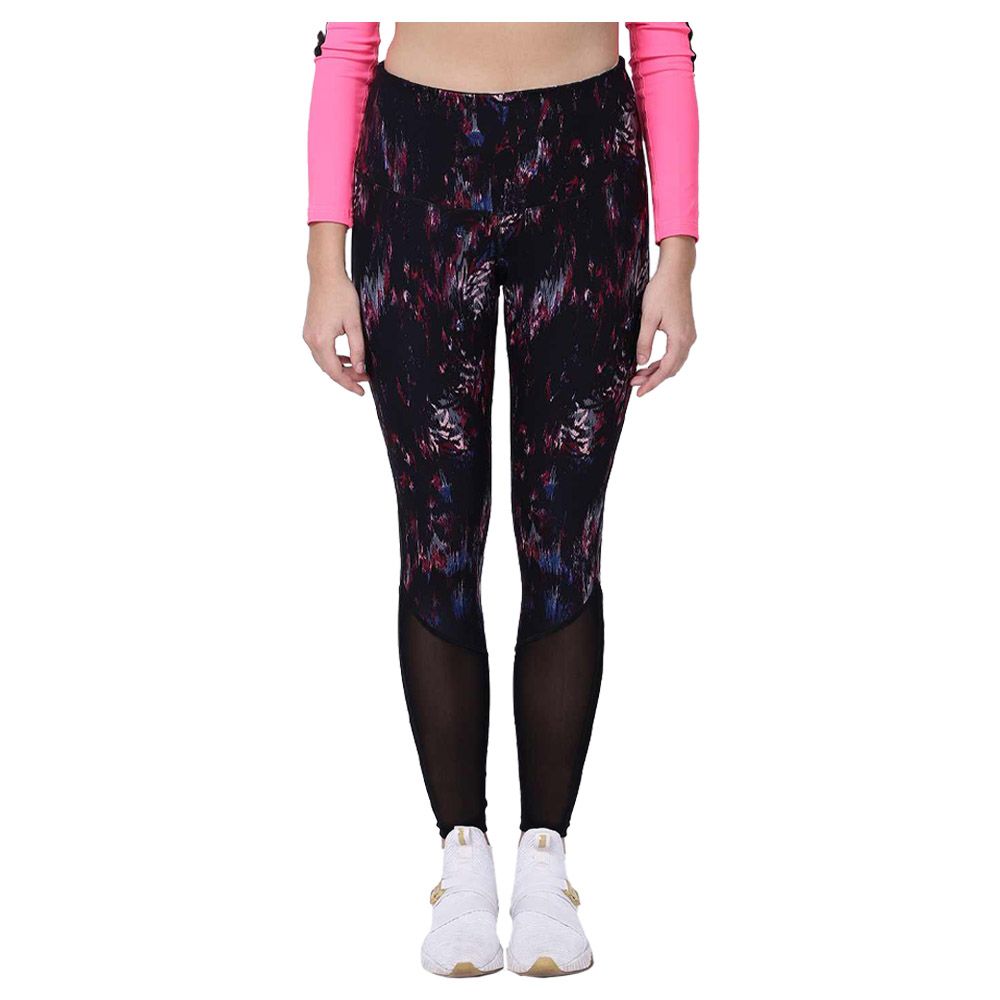 Studioactiv - Print Power Fashion Leggings - Black Pink