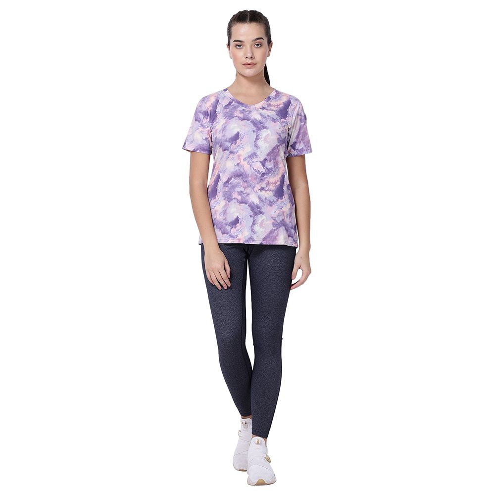 Studioactiv - Lavender Print Picture Perfect Tee