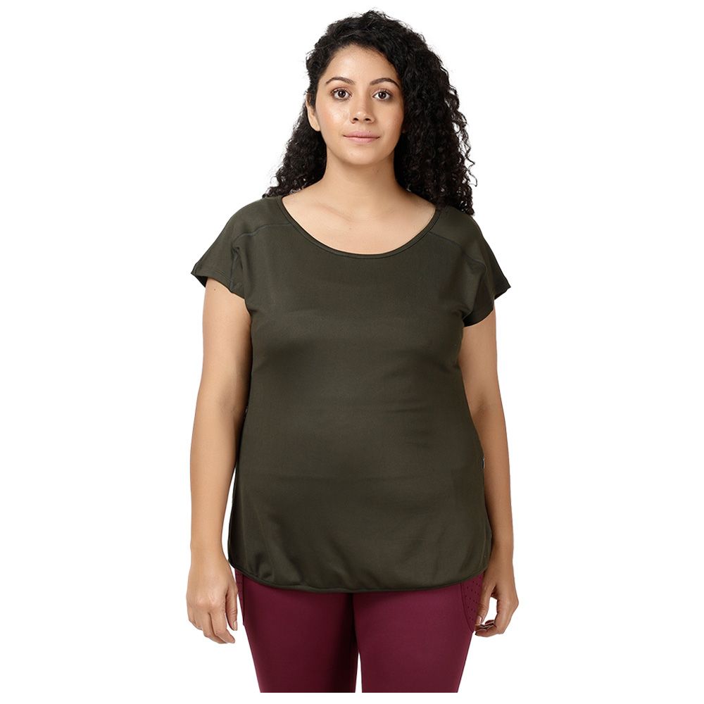 Studioactiv - Flow Tee Curvy - Olive