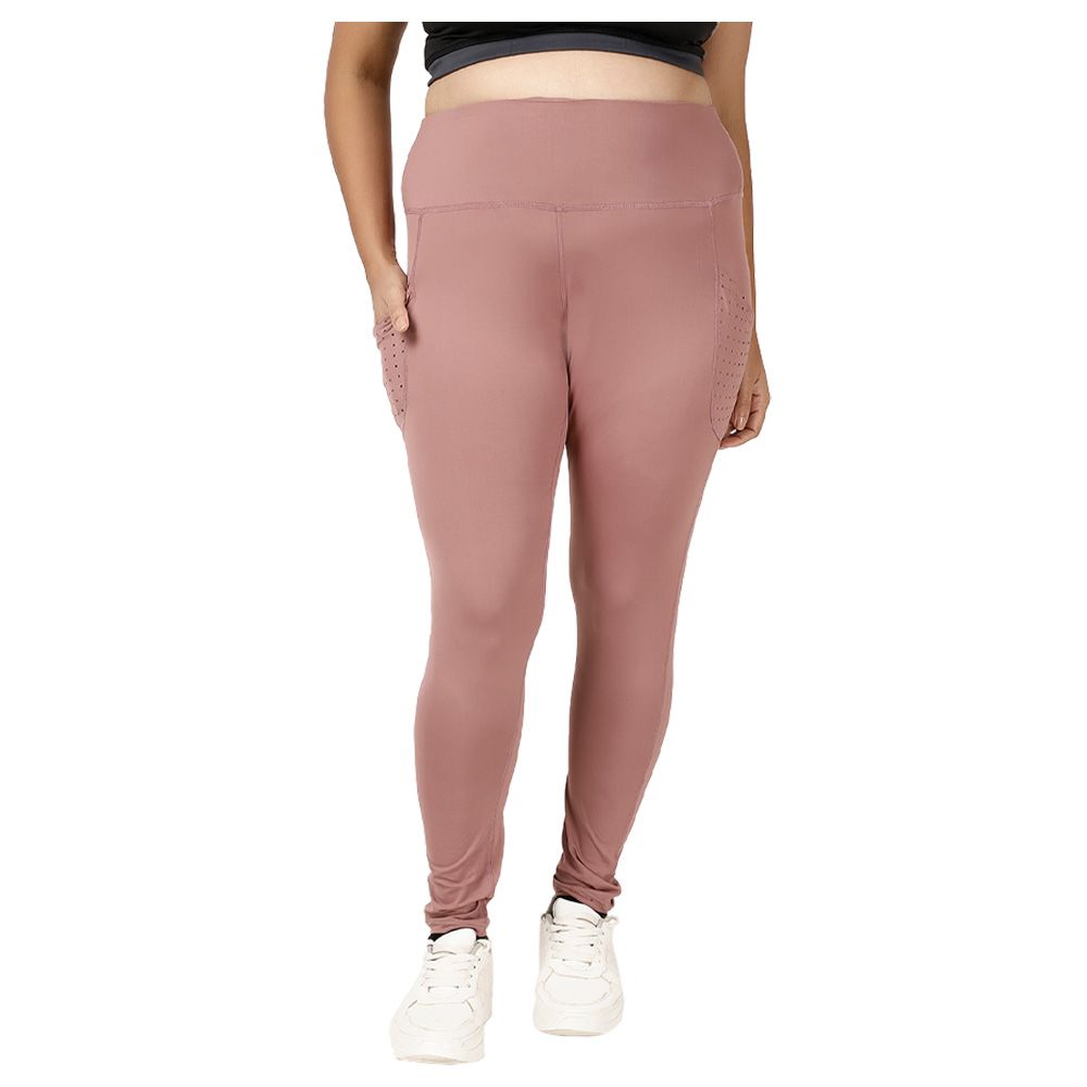 Studioactiv - Laser Cut Pace Leggings Curvy - Dusty Rose