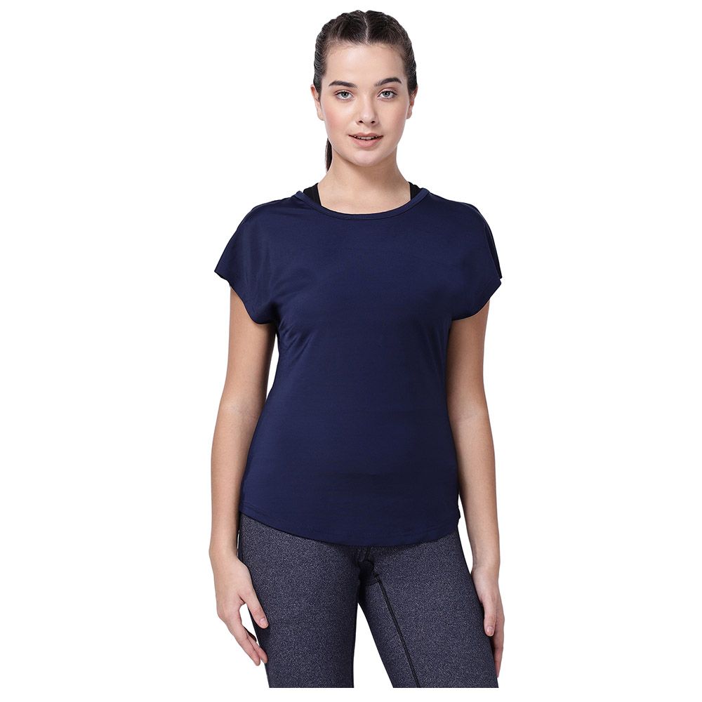 Studioactiv - Mesh I-Like-It-Cool Tee - Navy