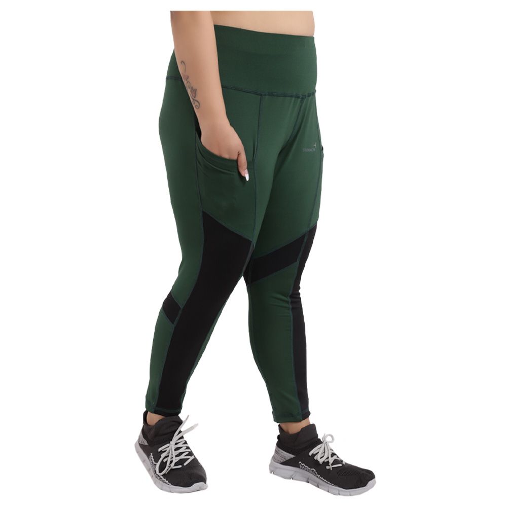 Studioactiv - Freedom Leggings Curvy - Green Black