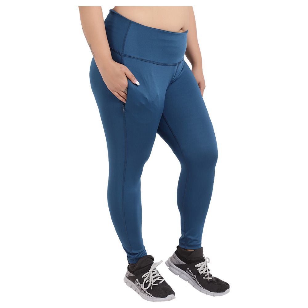 Studioactiv - Power Fashion Leggings Curvy - Teal