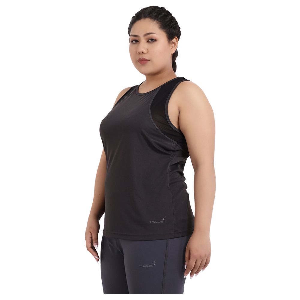 Studioactiv - Freedom Tee Curvy - Grey Black