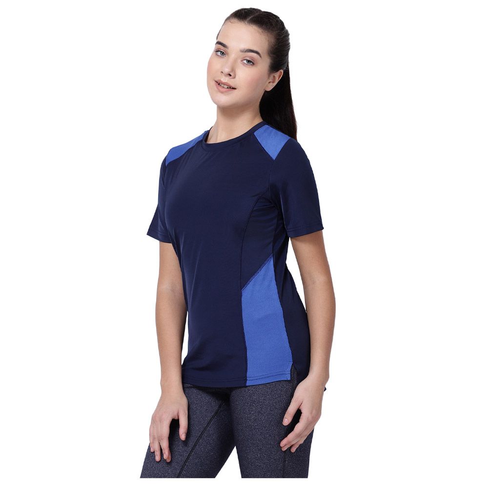 Studioactiv - Royal Perfect Match Tee Curvy - Navy