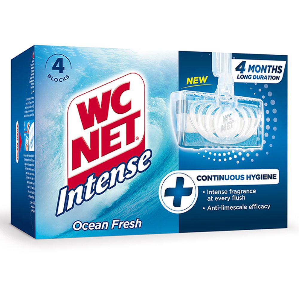 WC Net - Toilet Blocks Intense Ocean 4pcs