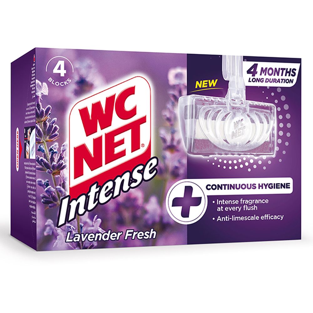 WC Net - Toilet Blocks Intense Lavender 4pcs